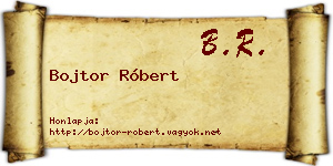 Bojtor Róbert névjegykártya