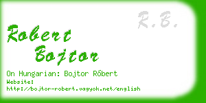 robert bojtor business card
