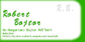 robert bojtor business card